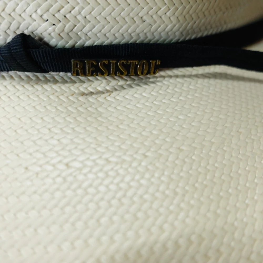 Resistol Cowboy Hat Boys Youth White Straw Western Rodeo Ranch USA Made OS 6 3/4